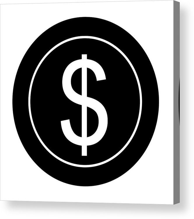 Dollar Money Currency Cash Icon Acrylic Print 666x750 Dollar Money Currency Cash Icon Acrylic Print