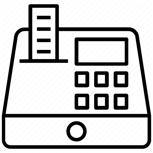 512x512 Cash Counter, Cash Desk, Cash Receipt, Cash Register, Cashier Icon