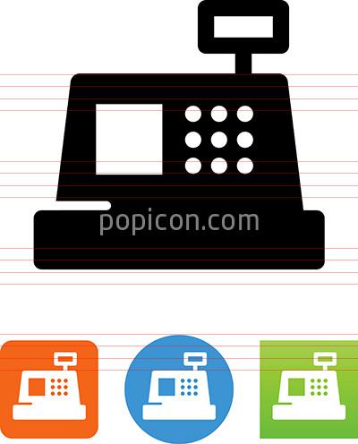 400x496 Vector Cash Register Icon