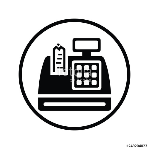 500x500 Cash Register, Registration Icon Stock Image And Royalty Free