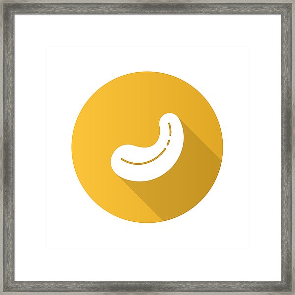 600x600 Cashew Nut Icon Framed Print
