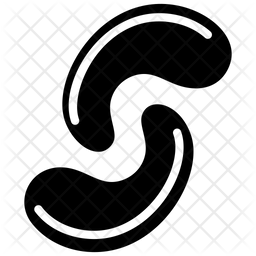 256x256 Cashew Nut Icon Of Glyph Style