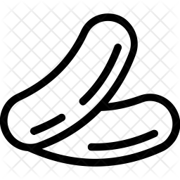 256x256 Cashew Nut Icon Of Line Style