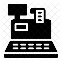 256x256 Cashier Icon Of Glyph Style