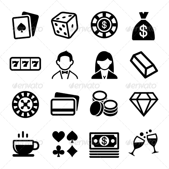 590x590 Bet And Casino Icons From Graphicriver