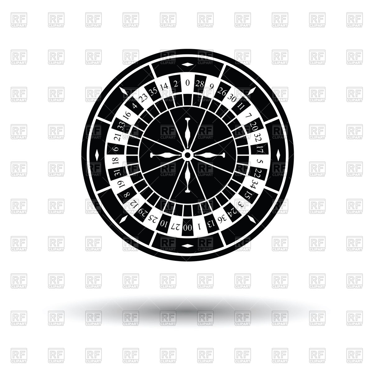 1200x1200 Roulette And Casino Icon Vector Image Of Sport And Leisure