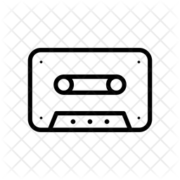 256x256 Cassette Icon Of Line Style