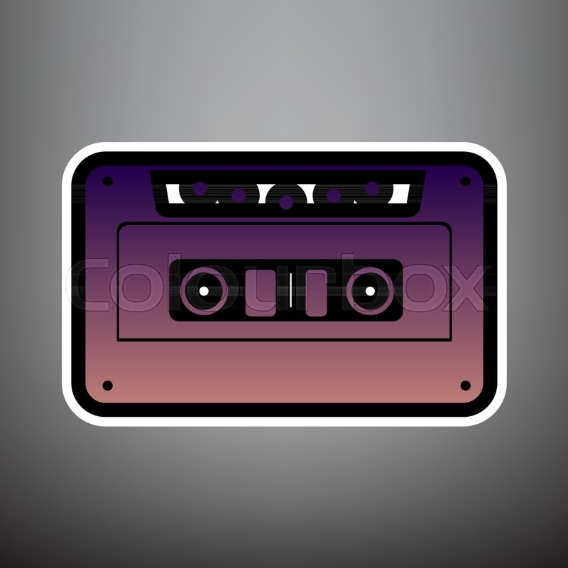 800x800 Cassette Icon, Audio Tape Sign Stock Vector Colourbox