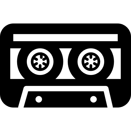 512x512 Cassette Tape Variant With White Details Icons Free Download