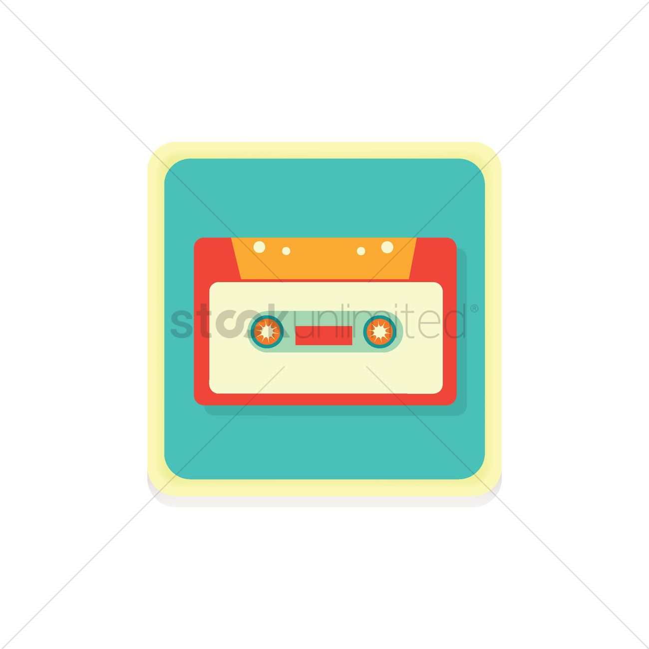 1300x1300 Free Cassette Icon Vector Image