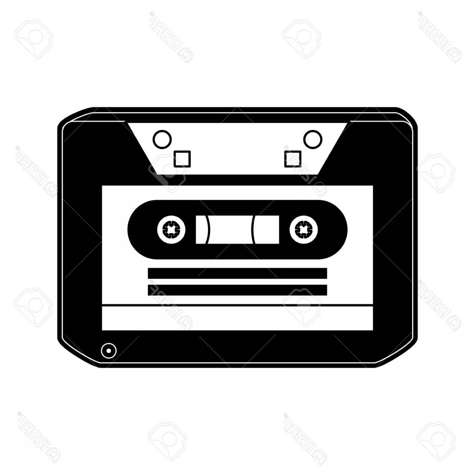1560x1560 Photostock Vector Music Old Cassette Icon Vector Illustration