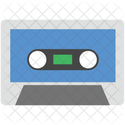 256x256 Audio Cassette Icon Of Flat Style