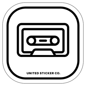 275x275 Cassette Tape Icon Decal United Sticker Co