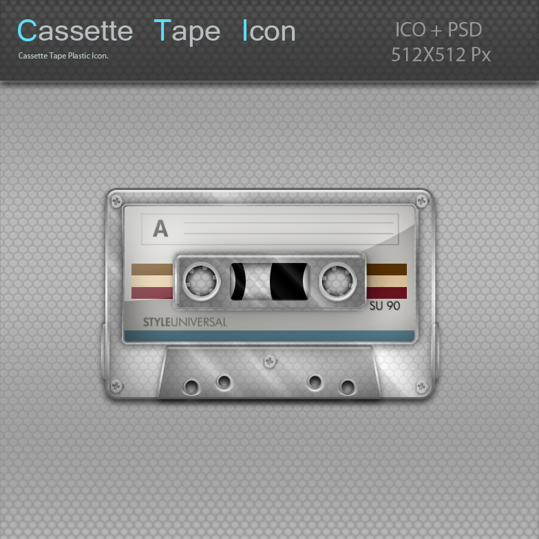783x783 Cassette Tape Plastic Icon