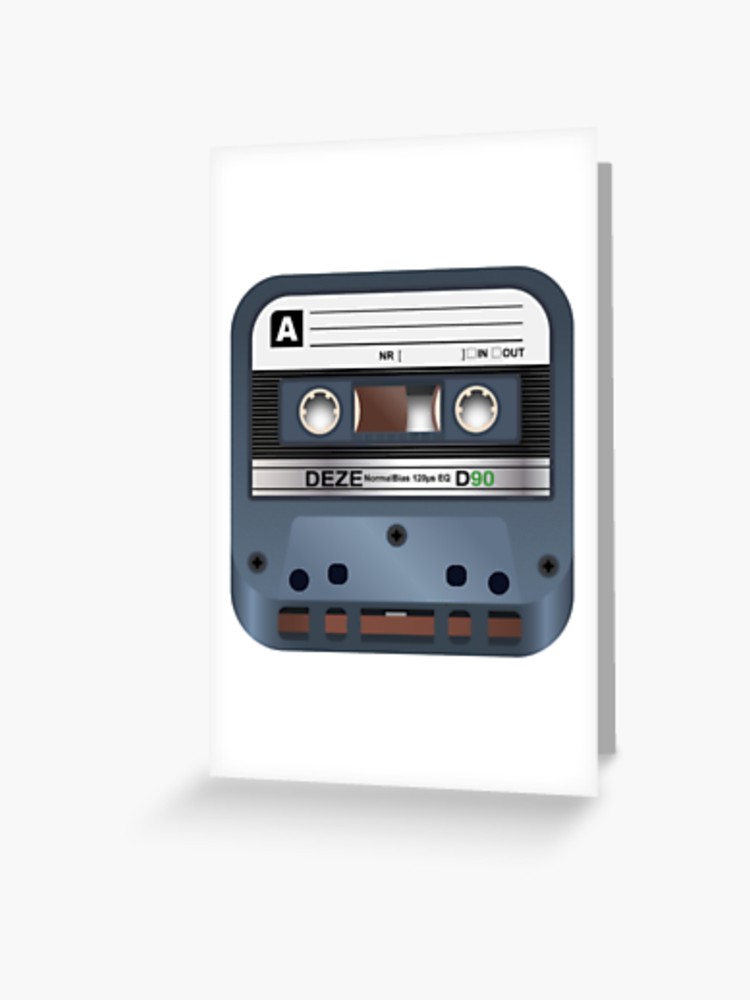 750x1000 Cassette Tape Icon Greeting Card