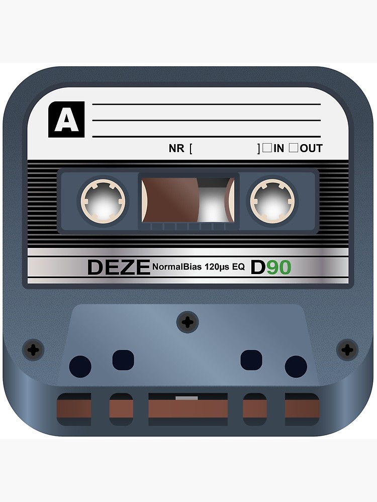 750x1000 Cassette Tape Icon Poster