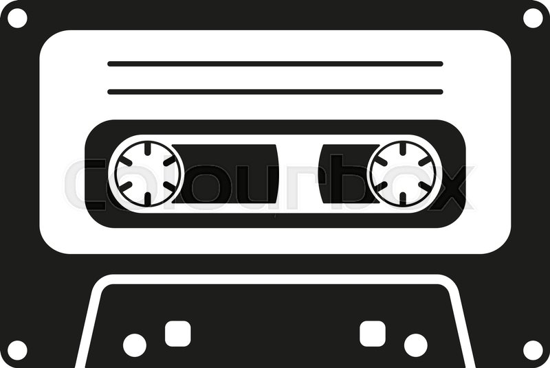 800x536 The Tape Icon Cassette Symbol Flat Stock Vector Colourbox