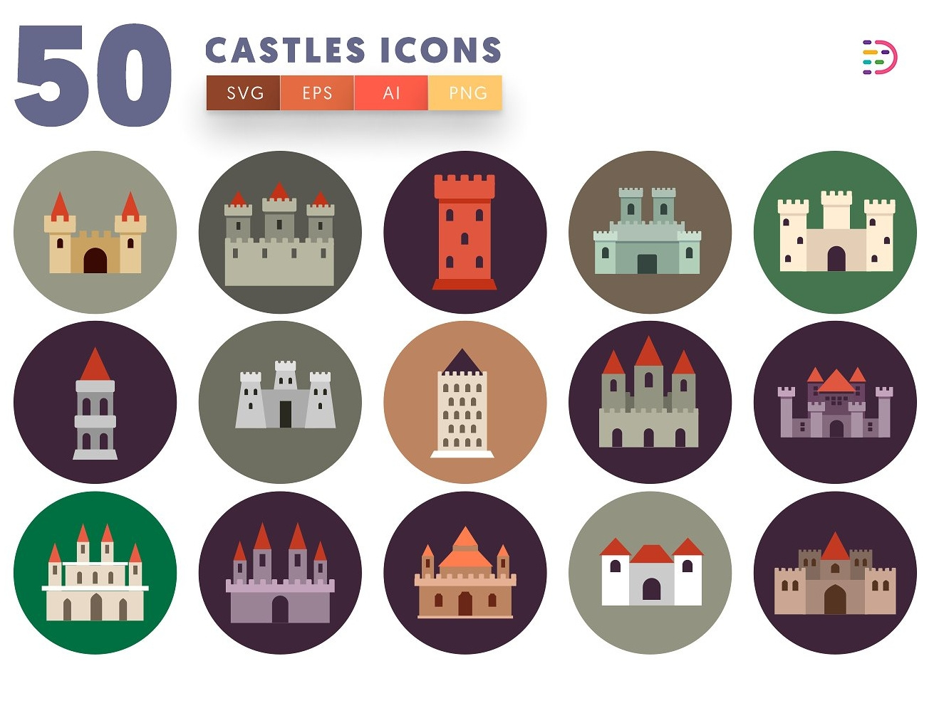 Castle Map Icon At Collection Of Castle Map Icon Free