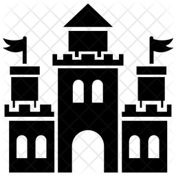 Castle Icon Of Glyph Style 256x256 Castle Icon Of Glyph Style
