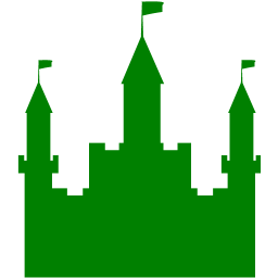 256x256 Green Castle Icon