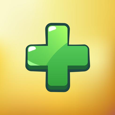 490x490 Cartoon Icon Plus Different Symbols Asset Gui Elements For Casual