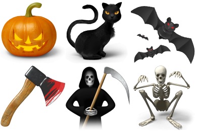 390x260 Halloween Icons