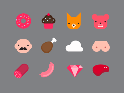 400x300 Desktop Icons Design Inspiration Desktop Icons, Flat Design