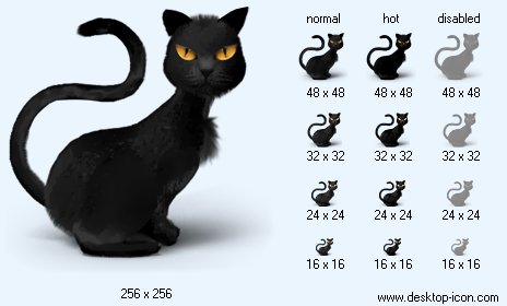 464x280 Cat Icon Image Desktop Halloween Icons