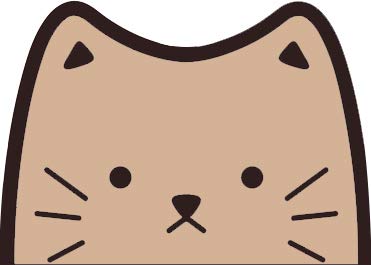 371x265 Cute Adorable Kawaii Kitty Cat Face Pattern Cartoon