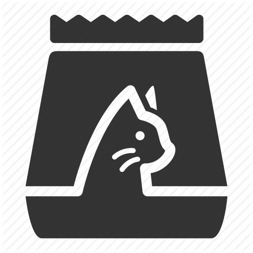 512x512 Cat Food, Cat Litter, Dry Cat Food, Feed, Food, Pet, Treats Icon