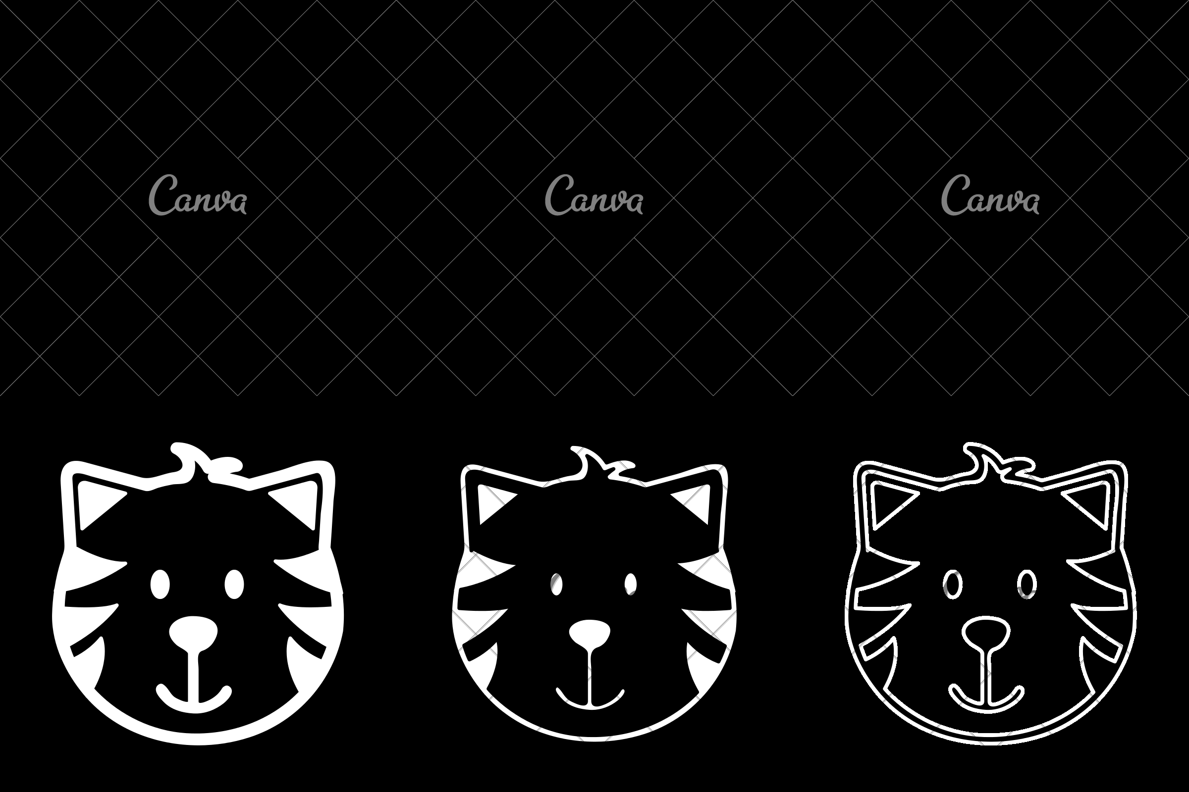 2400x1600 Cute Cat Head Icon