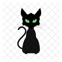 256x256 Cat Icon Of Flat Style