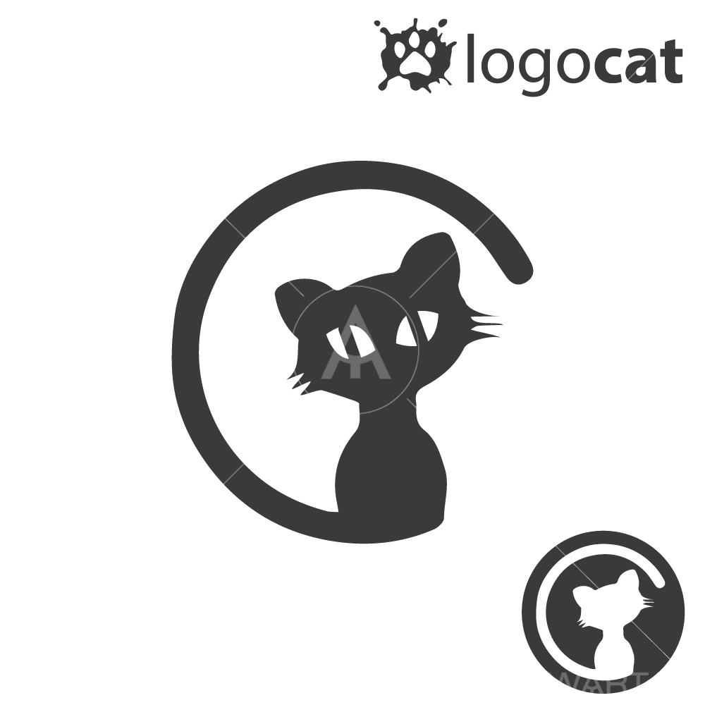 1000x1000 Cat Logo Set