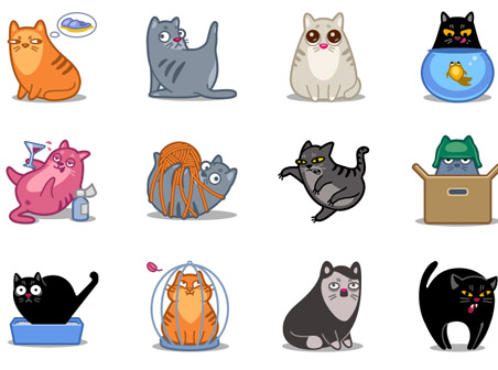 452x336 Cat Power Icons