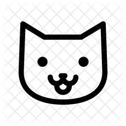 256x256 Cat Icon Of Line Style