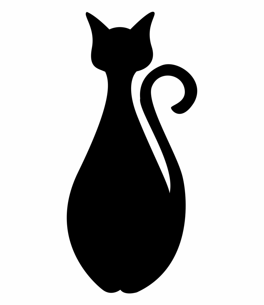 920x1061 Frontal Black Cat Silhouette Png Icon Free Download