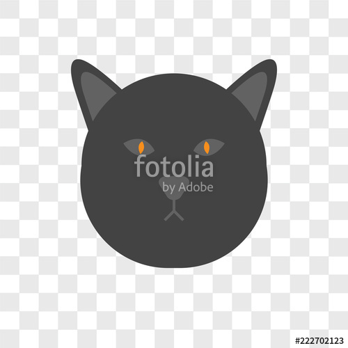 500x500 Cat Icons Isolated On Transparent Background Modern And Editable