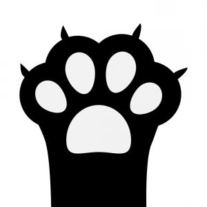 300x300 Cat Paw Icon Simple Style Vector Soidergi