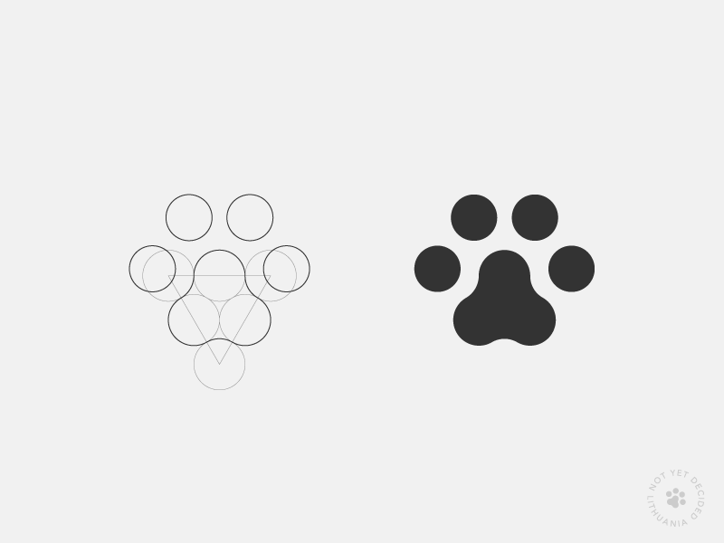 800x600 Cat Paw Logo Design