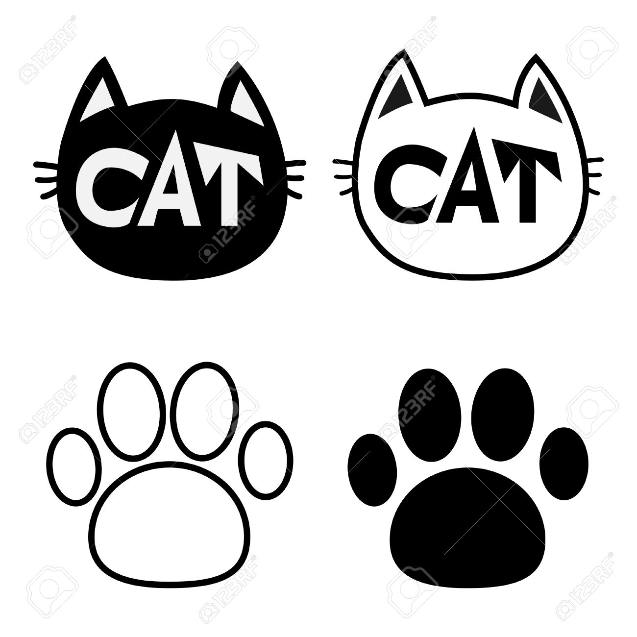 1300x1300 Cat Icon Text