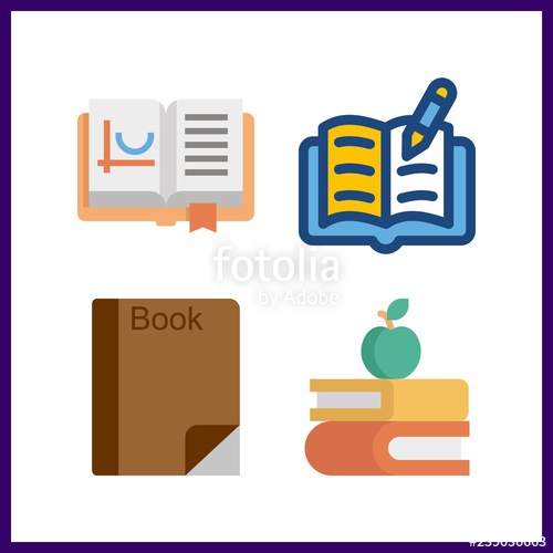 500x500 Catalog Icon Vector Illustration Catalog Set Book And Books