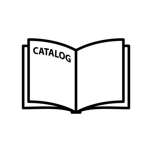 600x600 Catalog Icon, Vector Illustration Art Print