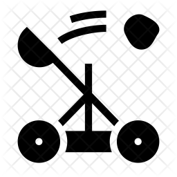 256x256 Catapult Icon Of Glyph Style