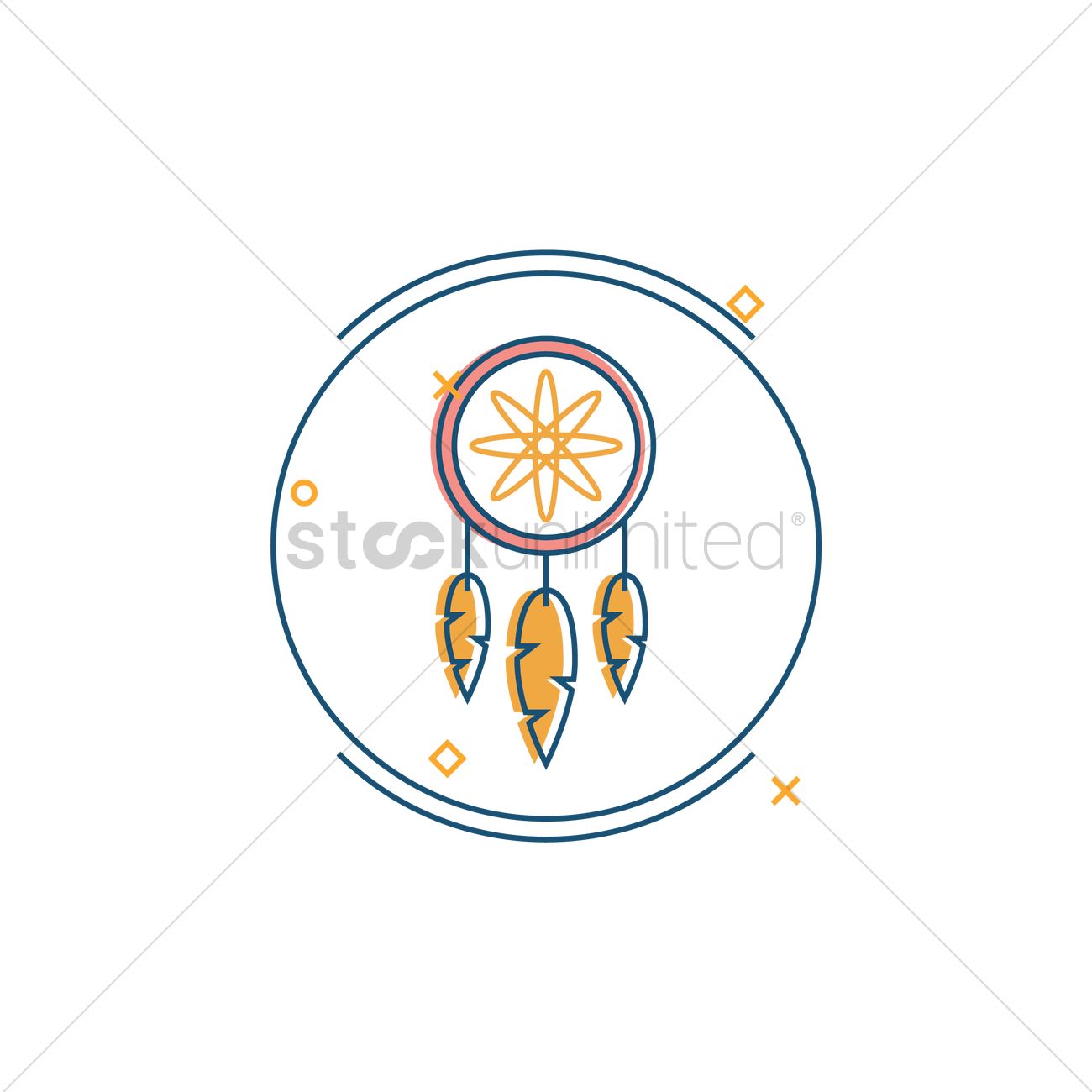 1300x1300 Dream Catcher Icon Vector Image