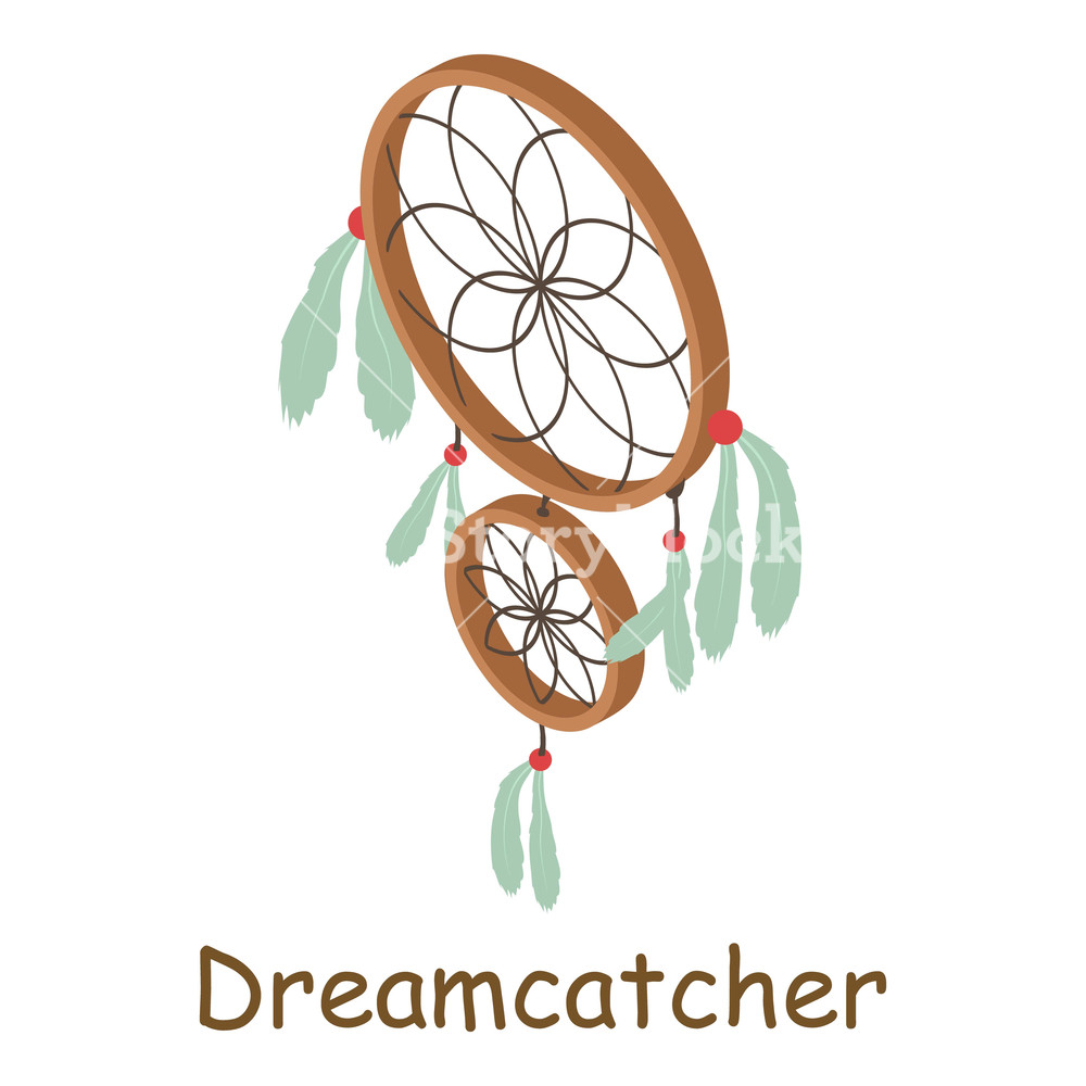 1000x1000 Dream Catcher Icon Isometric Illustration Of Dream Catcher Vector
