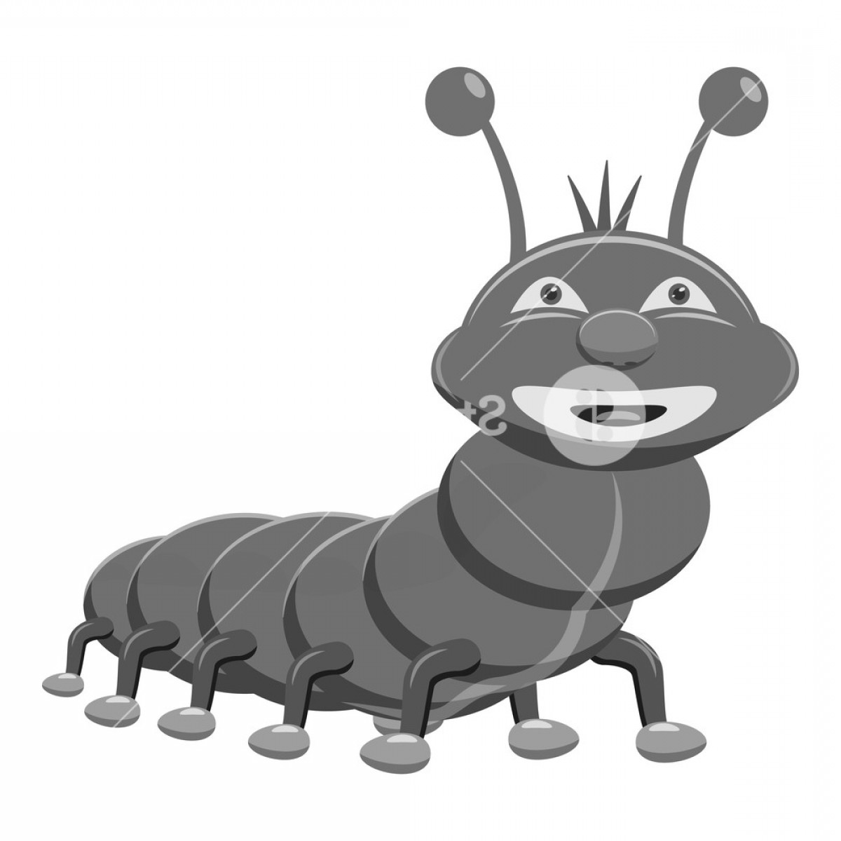 1200x1200 Caterpillar Vector Art Lamaison