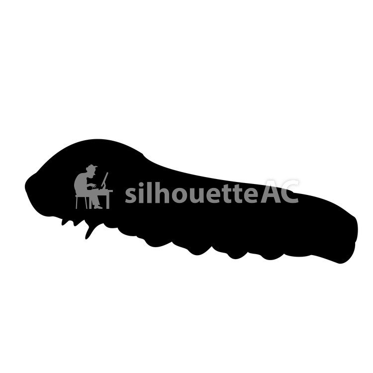 750x750 Free Silhouette Vector Caterpillar Icon