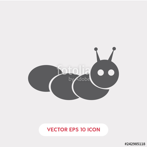 500x500 Caterpillar Icon Vector Stock Image And Royalty Free Vector