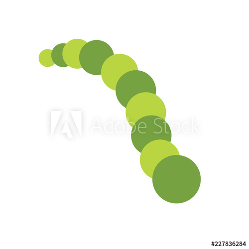 500x500 Caterpillar Icon Flat Design, Vector Illustration Isolated