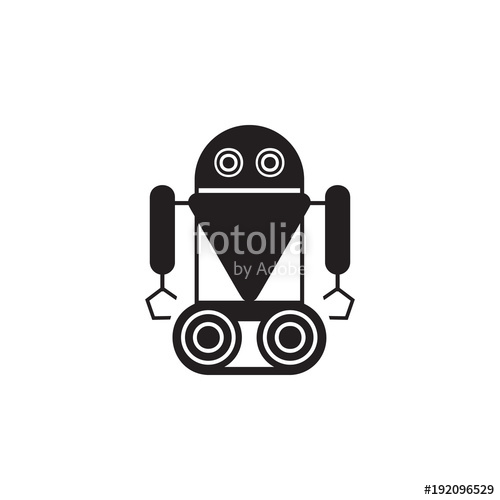 500x500 Robot On Caterpillar Icon Element Of Robots For Advertising Signs